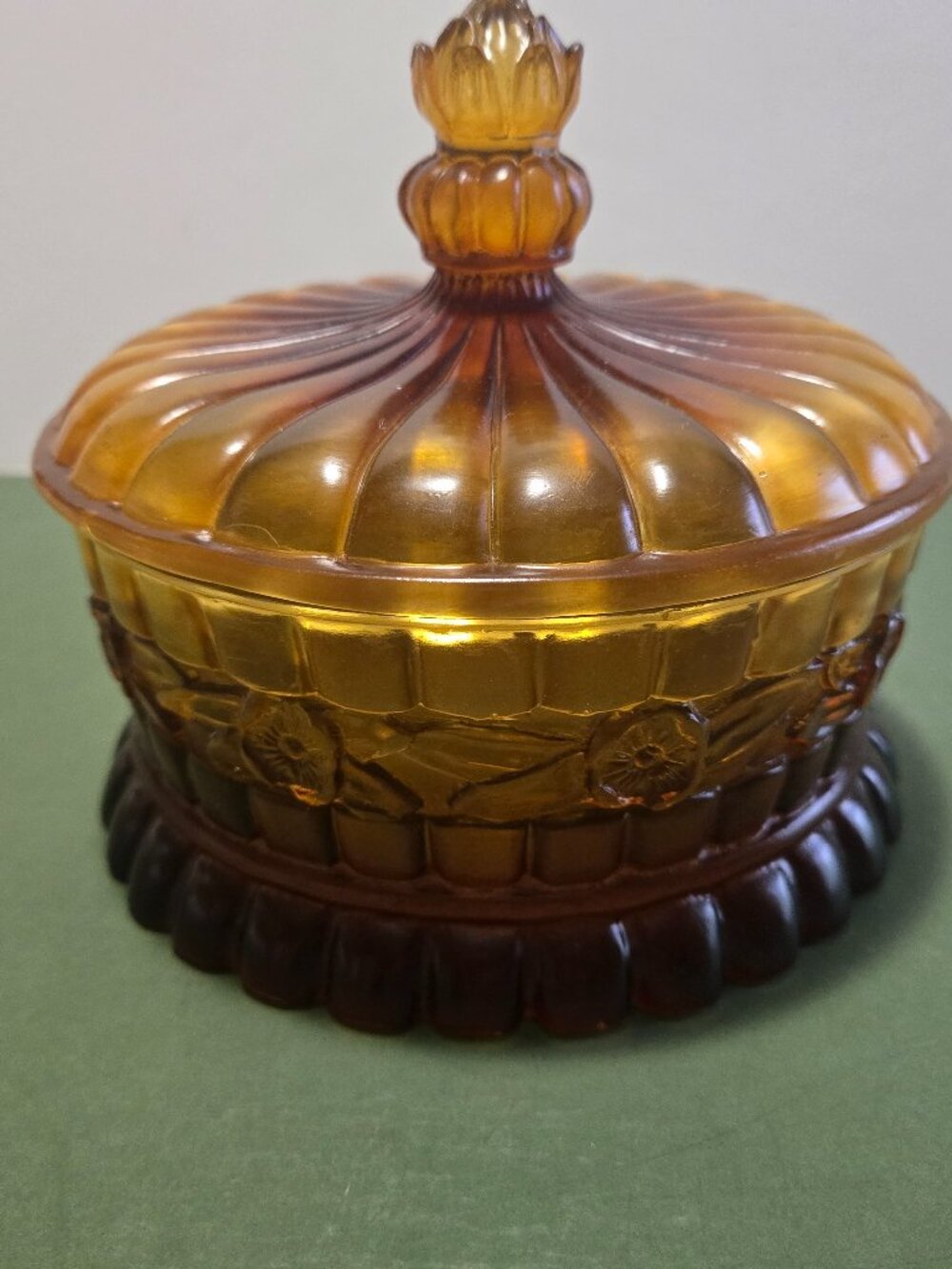 Dark Amber Candy Dish